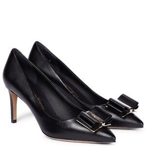 Salvatore Ferragamo Zeri 70mm Double Bow Pumps